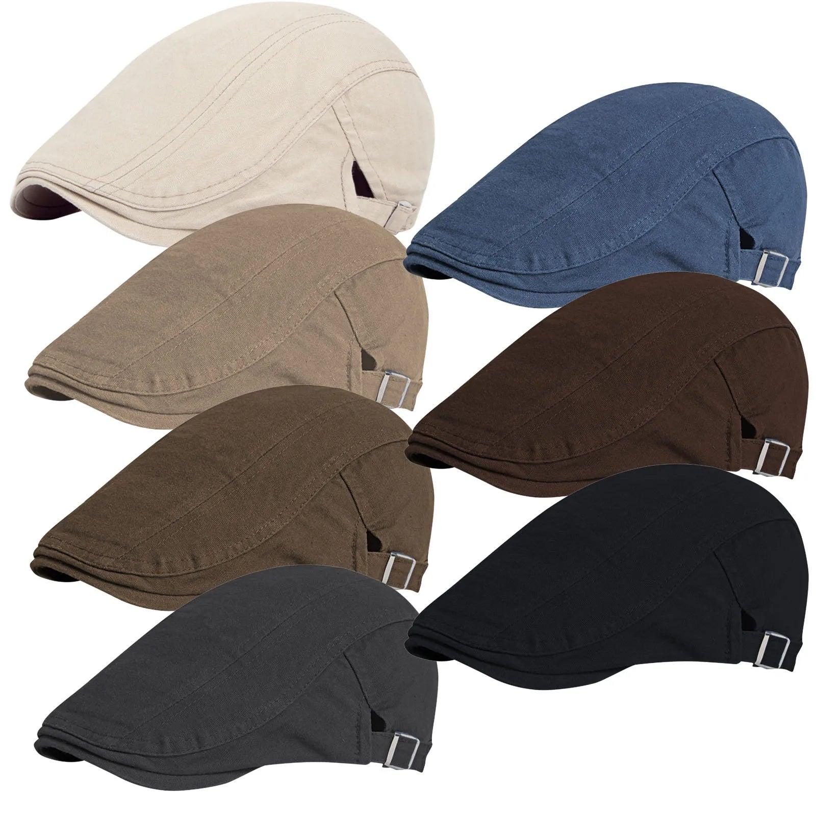 Adenbora - Beret Polyvalent en Coton et Polyester pour Hommes, Saison Quatre Saisons, Style Décontracté - Adenbora