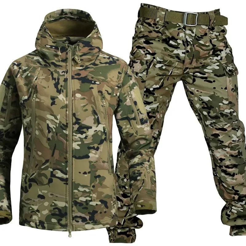 Adenbora - Blouson Coupe-vent Thermique Homme pour Camping & Randonnée, Style Militaire, Polyester, Col Mandarin. - Adenbora