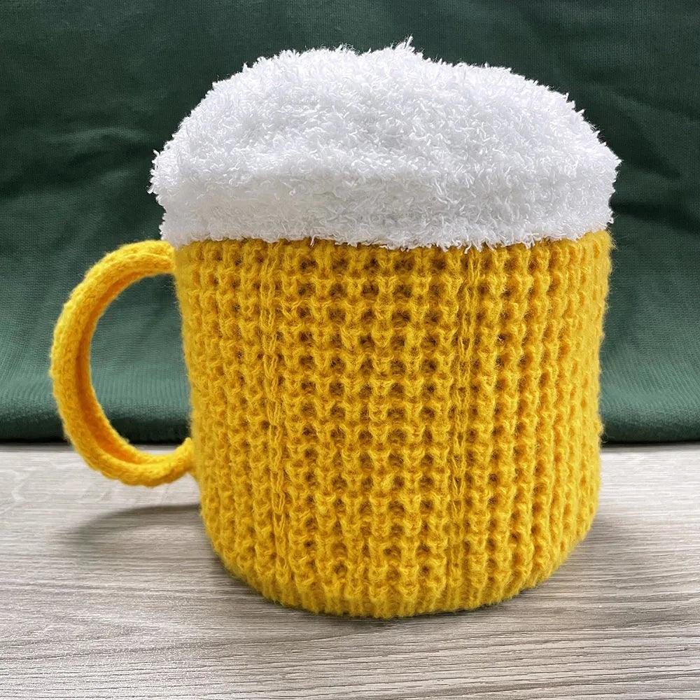 Adenbora - Bonnet Novelty 3D Beer Mug Knitted Hat for Stylish Winter Warmth - Adenbora