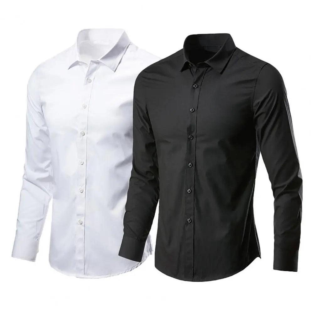 Adenbora Chemise Décontractée en Polyester avec Fibre - Élégance Casual pour Hommes - Adenbora