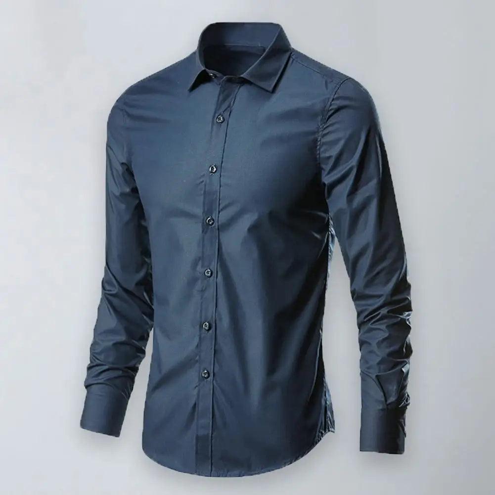 Adenbora Chemise Décontractée en Polyester avec Fibre - Élégance Casual pour Hommes - Adenbora