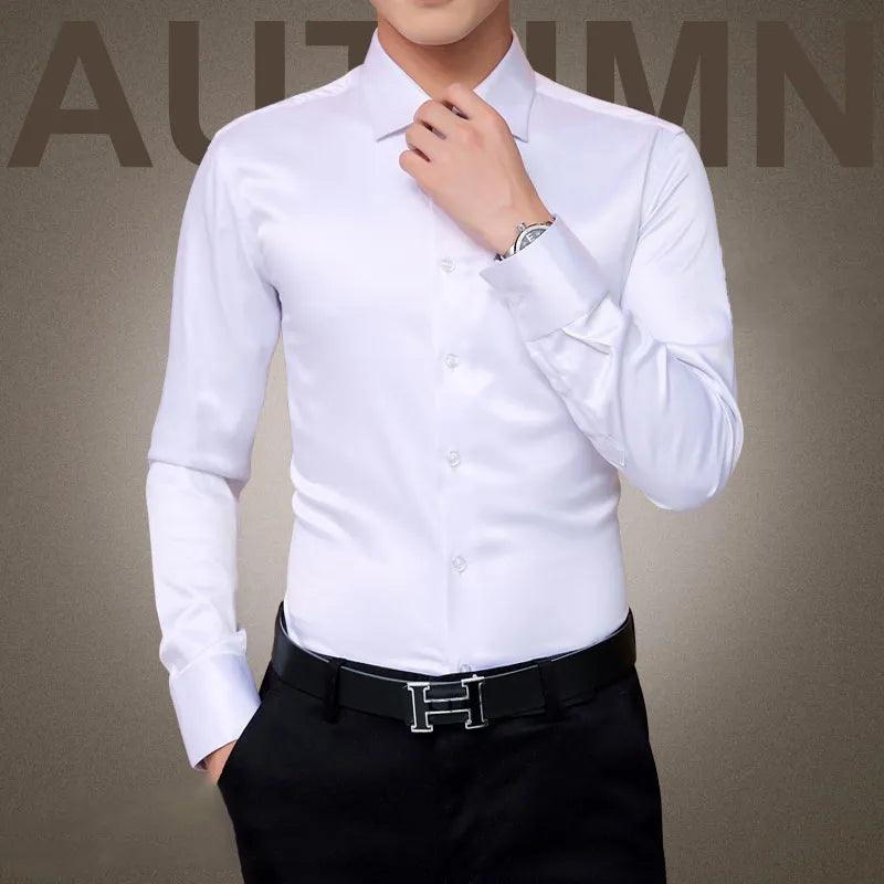 Adenbora - Chemise Tuxedo Élégante pour Hommes en Mercerized Cotton, Tailles Variées - Adenbora