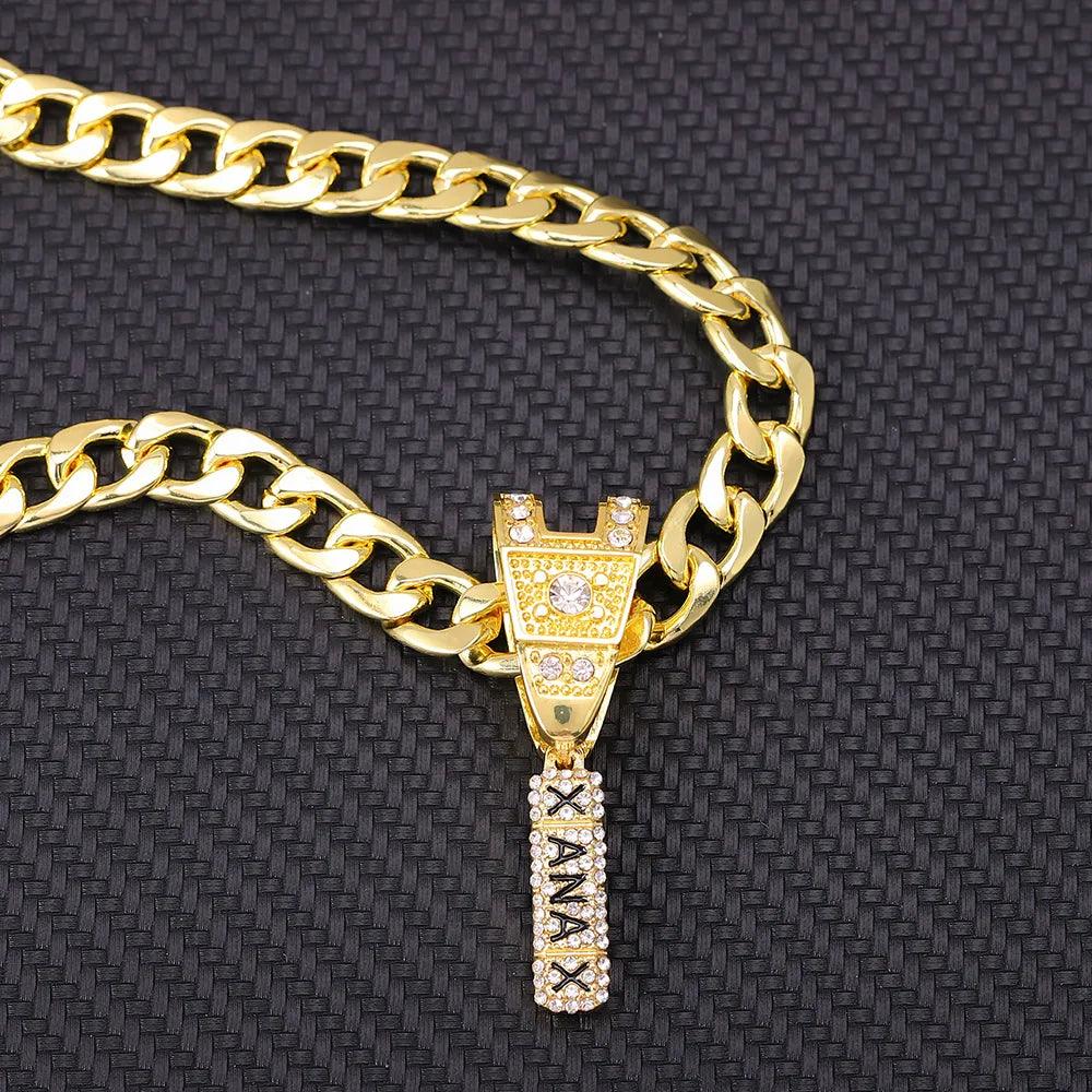 Adenbora : Collier Hiphop Unisexe en Alliage de Zinc avec Pendentif Croix - Tendance Fashion de Mainland China. - Adenbora