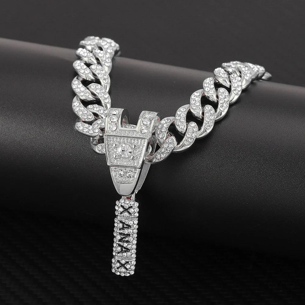 Adenbora : Collier Hiphop Unisexe en Alliage de Zinc avec Pendentif Croix - Tendance Fashion de Mainland China. - Adenbora