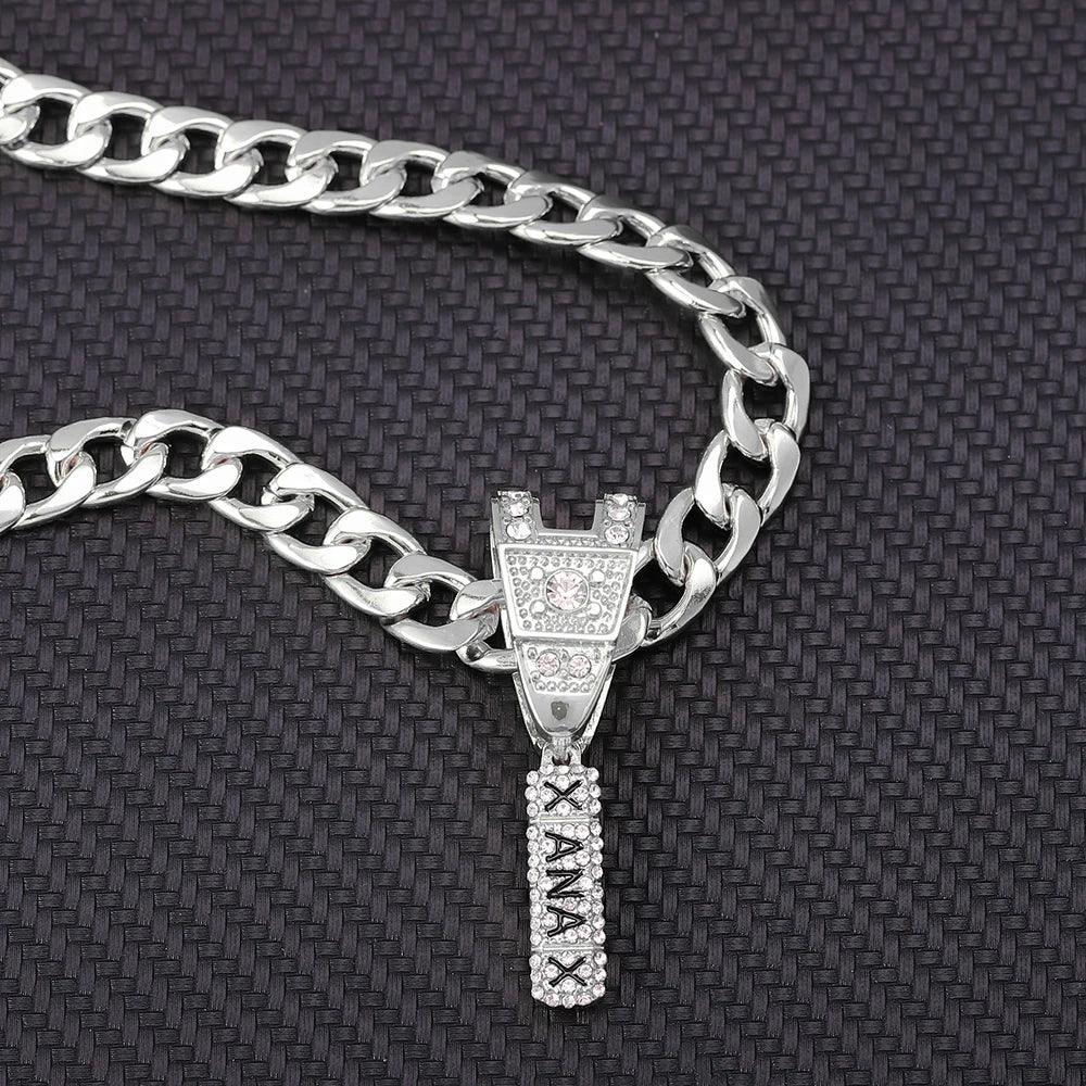 Adenbora : Collier Hiphop Unisexe en Alliage de Zinc avec Pendentif Croix - Tendance Fashion de Mainland China. - Adenbora