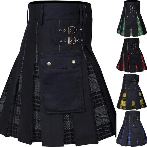 Adenbora : Découvrez le Kilt Polyester PHT-0007, l'Élégance Écossaise pour Hommes ! - Adenbora