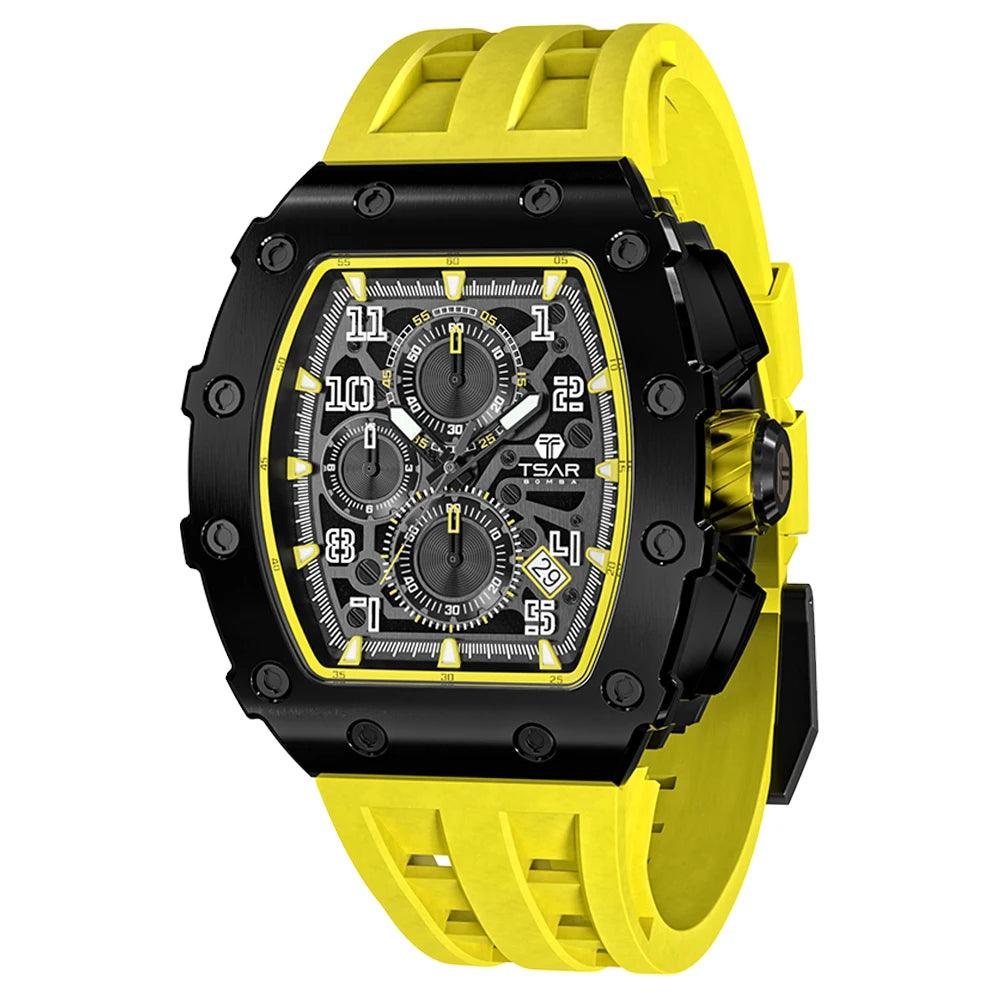 Adenbora - Élégante Montre Homme Quartz avec Bracelet en Silicone Fashion & Résistante à l'Eau (75 caractères) - Adenbora