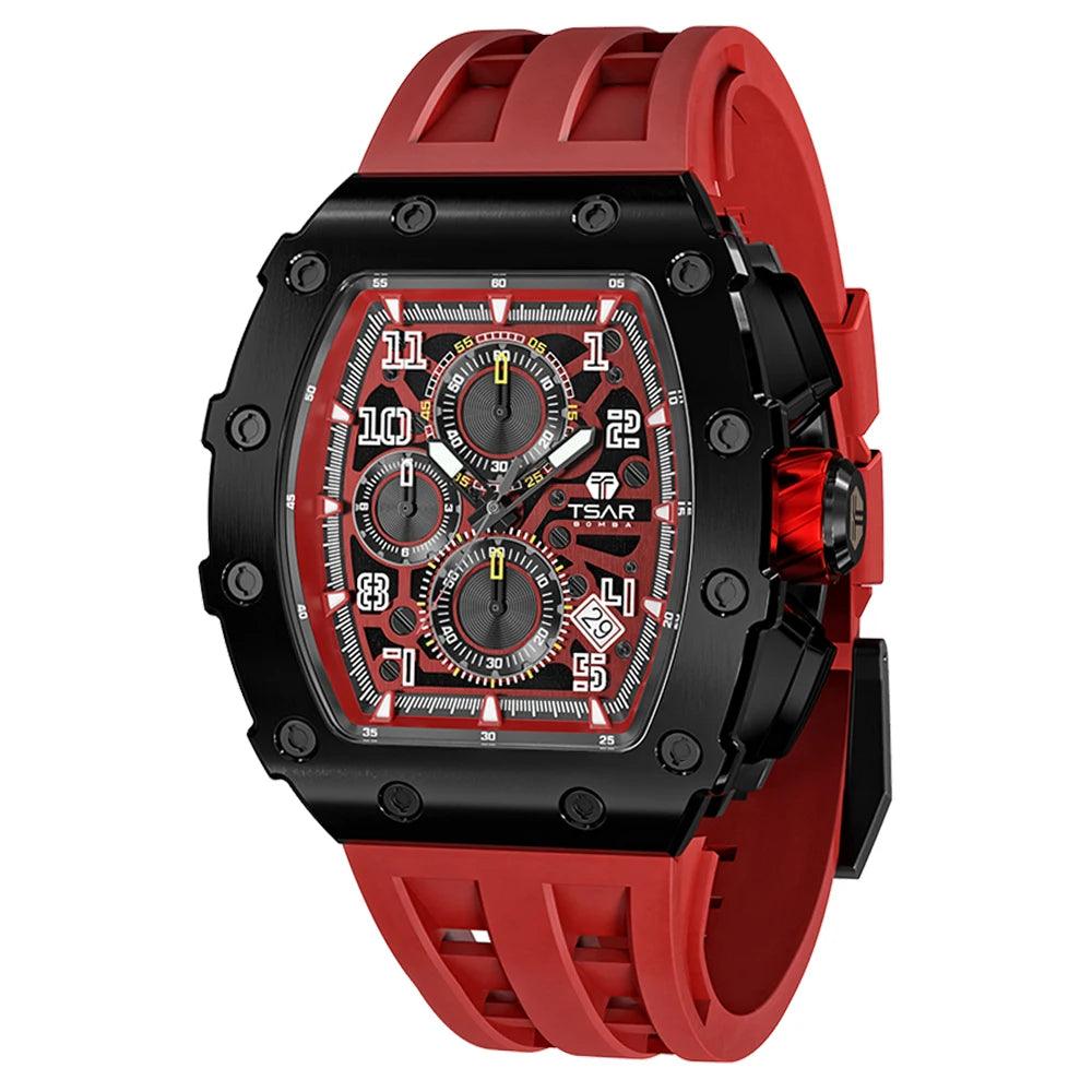 Adenbora - Élégante Montre Homme Quartz avec Bracelet en Silicone Fashion & Résistante à l'Eau (75 caractères) - Adenbora