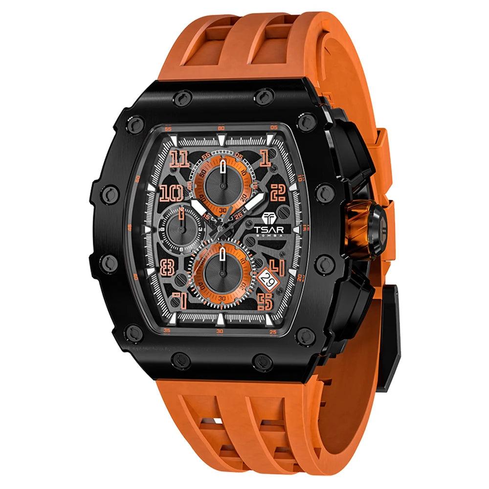 Adenbora - Élégante Montre Homme Quartz avec Bracelet en Silicone Fashion & Résistante à l'Eau (75 caractères) - Adenbora