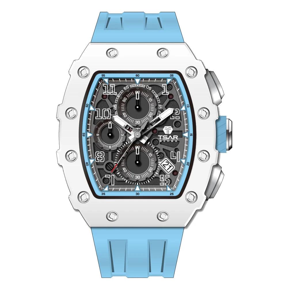 Adenbora - Élégante Montre Homme Quartz avec Bracelet en Silicone Fashion & Résistante à l'Eau (75 caractères) - Adenbora