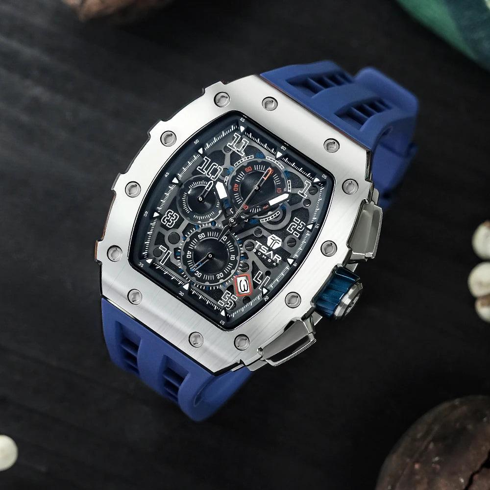 Adenbora - Élégante Montre Homme Quartz avec Bracelet en Silicone Fashion & Résistante à l'Eau (75 caractères) - Adenbora