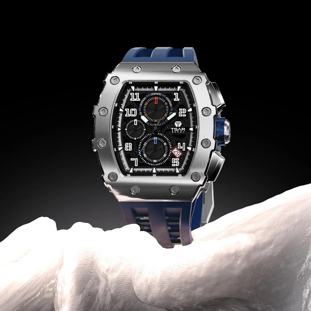 Adenbora - Élégante Montre Homme Quartz avec Bracelet en Silicone Fashion & Résistante à l'Eau (75 caractères) - Adenbora