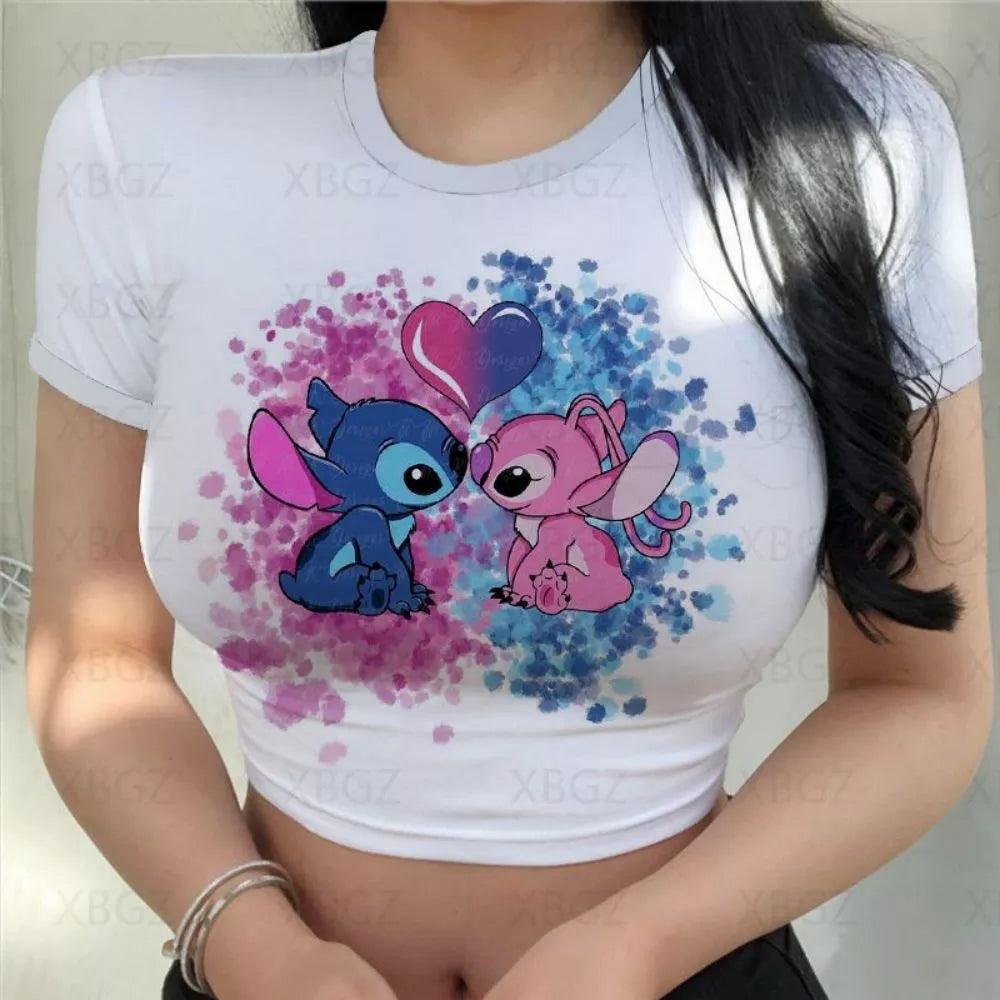 Adenbora - Haut Sexy et Club Disney Minnie Mickey - Élégance Estivale Taille XS-3XL - Adenbora