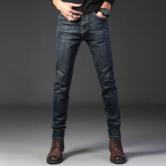 Adenbora - Jean Casual Homme Élégant pour l'Automne et l'Hiver, Poches et Fermeture Éclair, Style Smart Casual Midweight Full Length - Adenbora