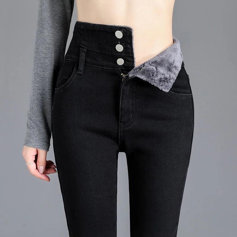 Adenbora: Jeans Haut de Gamme en COTON, Polyester et Spandex - Style Skinny, Confort Hivernal, Poches Pratiques. - Adenbora