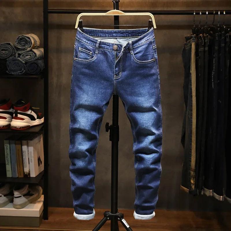 Adenbora : Pantalon Denim Homme Smart Casual - Style Élégant pour l'Automne & le Printemps - Adenbora