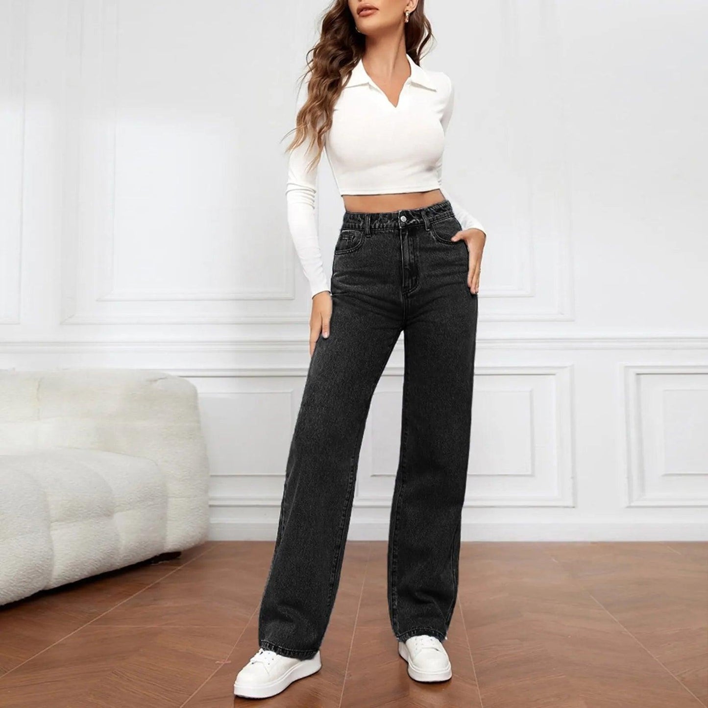 Adenbora - Pantalon Élégant MUQGEW : Style Office Lady pour l'Hiver 2024 - Adenbora