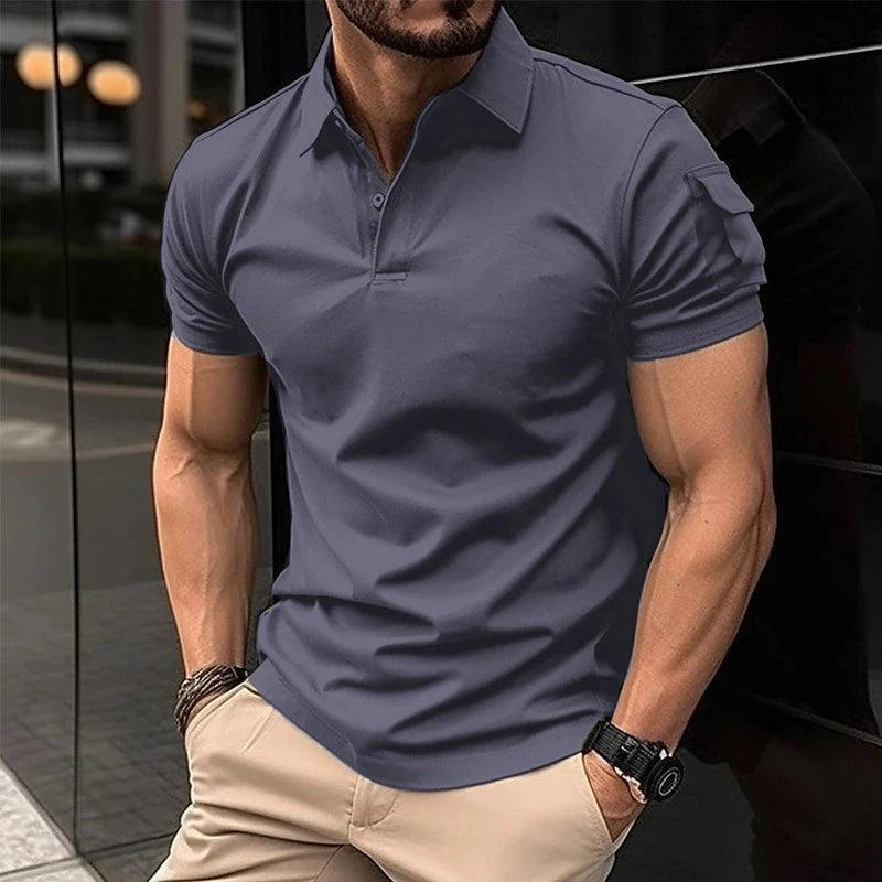 Adenbora : Polo Slim en Polyester Respirant pour Homme - Style Casual Été - Adenbora