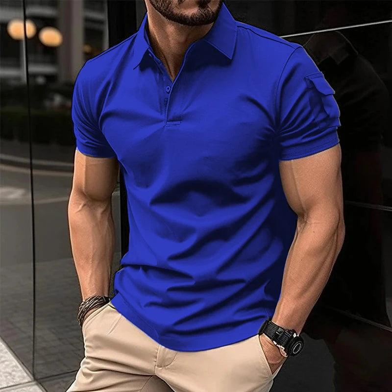 Adenbora : Polo Slim en Polyester Respirant pour Homme - Style Casual Été - Adenbora