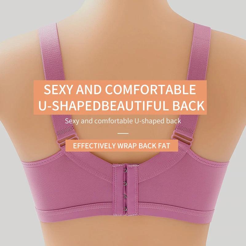 Adenbora - Soutien-gorge Push-up Confortable et Respirant, Style Quotidien, Sans Fil, Décor Géométrique - Adenbora