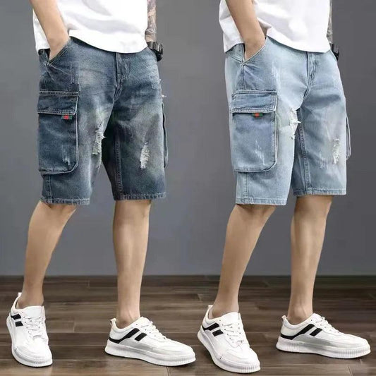 Adenbora Summer Style: Shorts Décontractés en Coton et Polyester pour Hommes - Adenbora