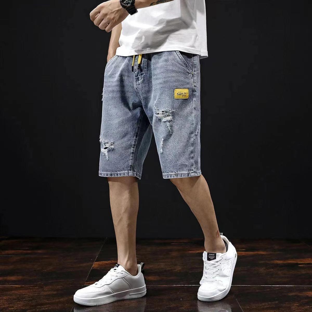 Adenbora Summer Style: Shorts Décontractés en Coton et Polyester pour Hommes - Adenbora