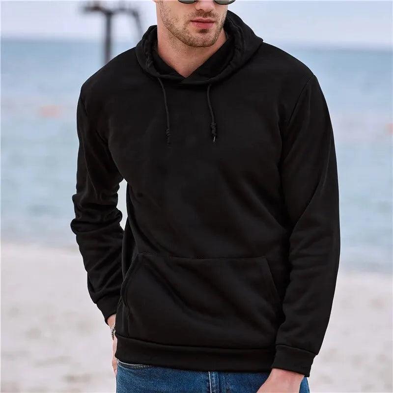 Adenbora - Sweat à capuche décontracté pour hommes, style Loose, idéal pour le printemps et l'automne, 75 caractères. - Adenbora