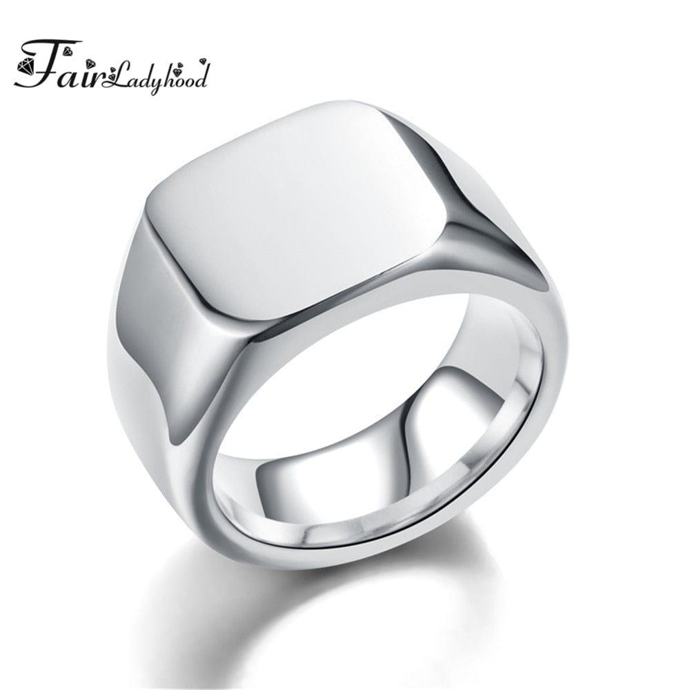 bague chevalière lisse pour homme de FairLadyHood - Adenbora