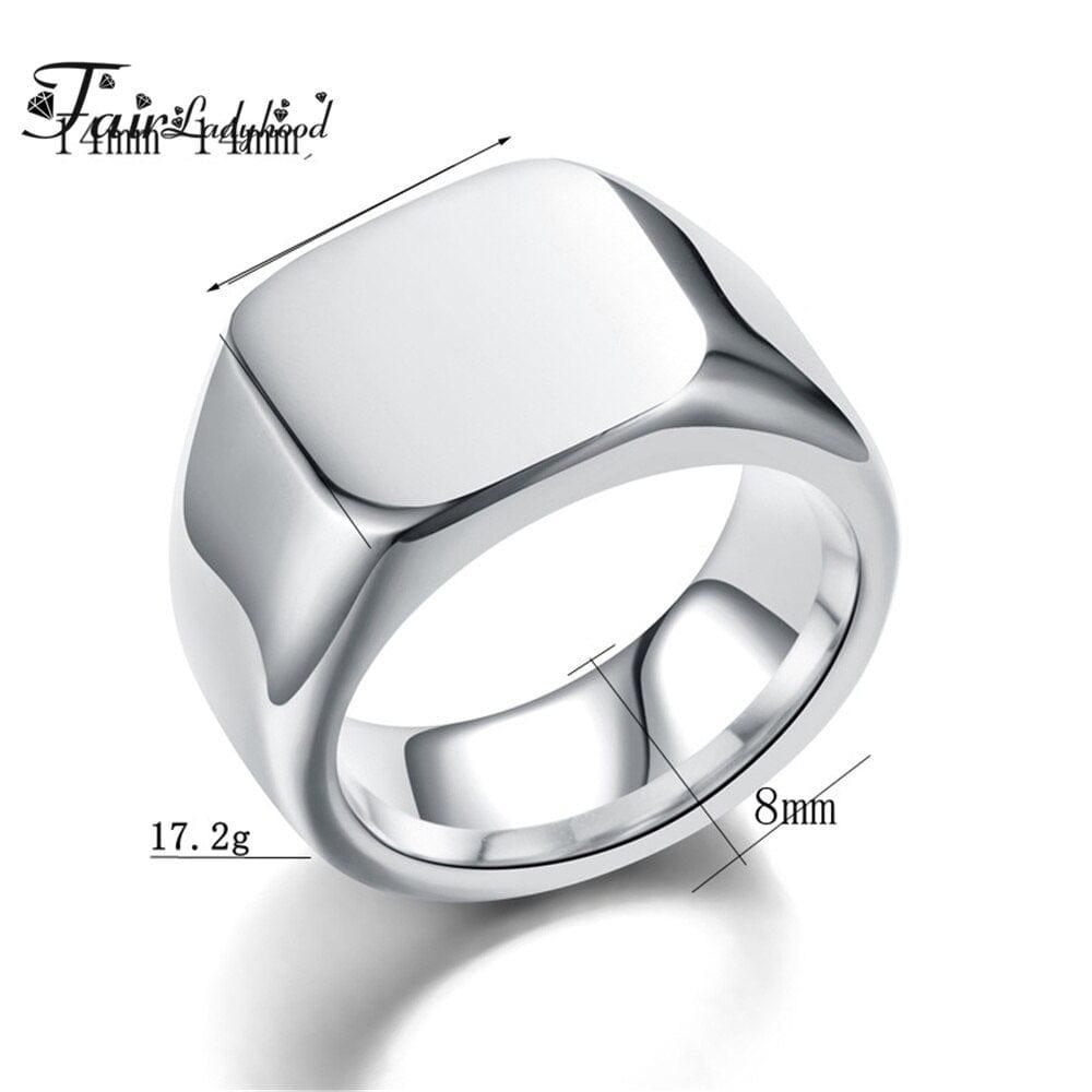 bague chevalière lisse pour homme de FairLadyHood - Adenbora