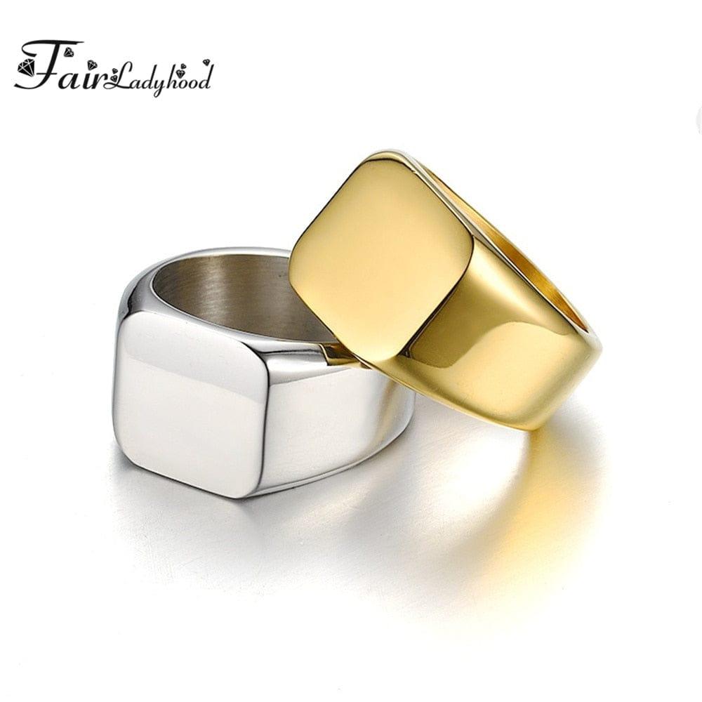 bague chevalière lisse pour homme de FairLadyHood - Adenbora