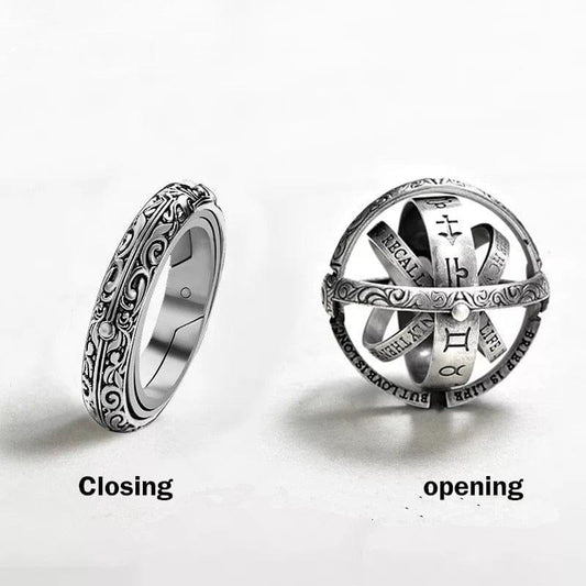balle astronomiques vintage de TenJshunzhu - un anneau rotatif créatif et complexe pour femmes et hommes - Adenbora