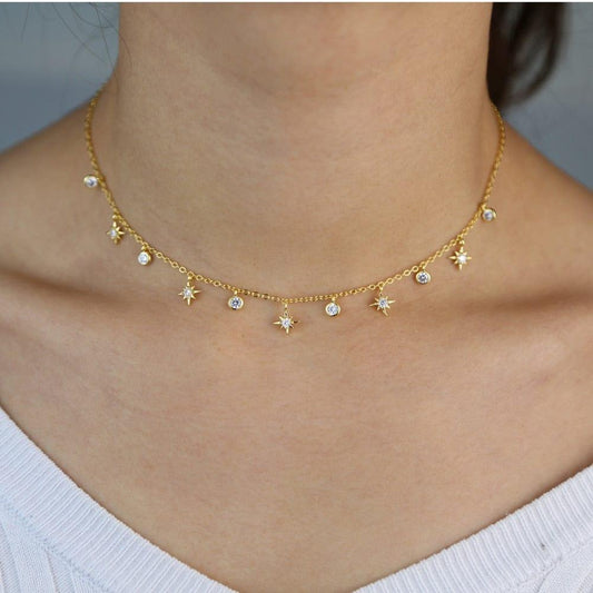 Bijoux Choker Chaine en Or et Argent pour Femme - Adenbora