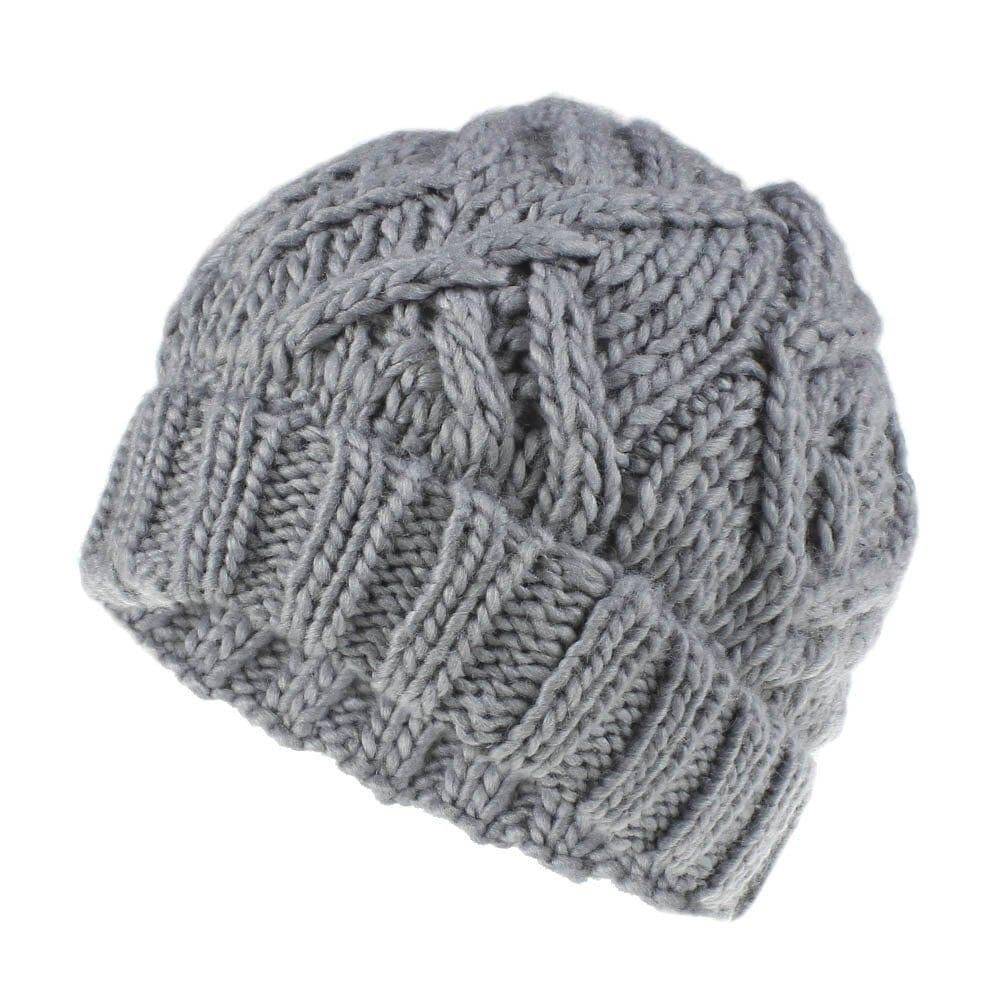 Bonnet épais en tricot pour femme style unique - Adenbora