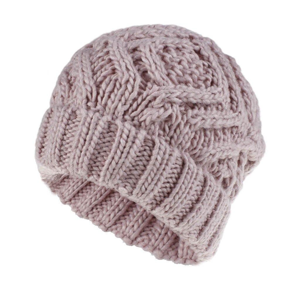 Bonnet épais en tricot pour femme style unique - Adenbora