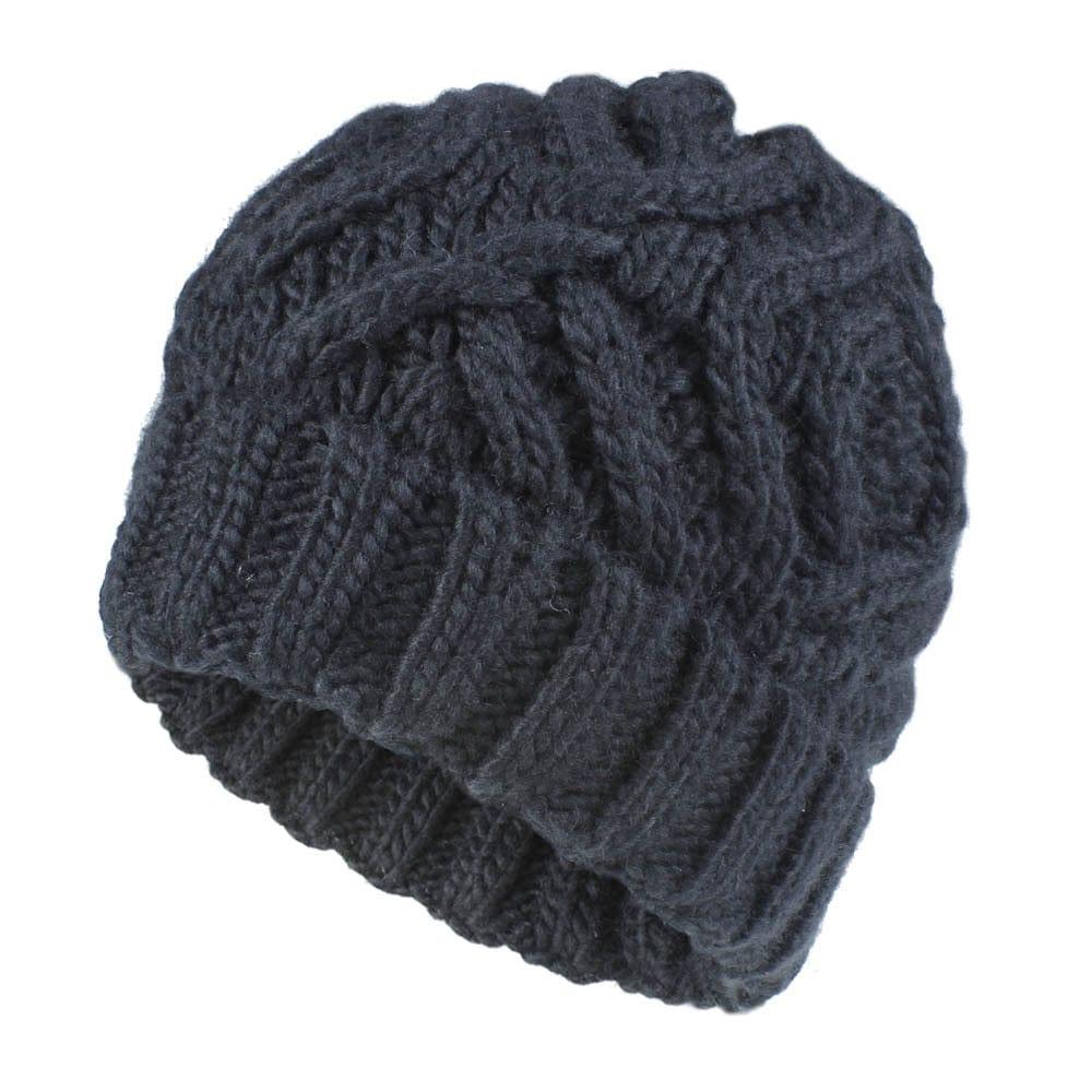 Bonnet épais en tricot pour femme style unique - Adenbora