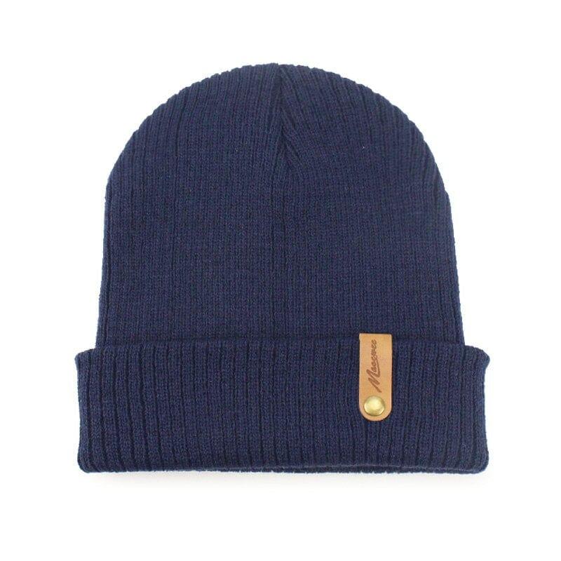 Bonnet Hiver Tricoté Mixte Skullies Femme Homme - Adenbora