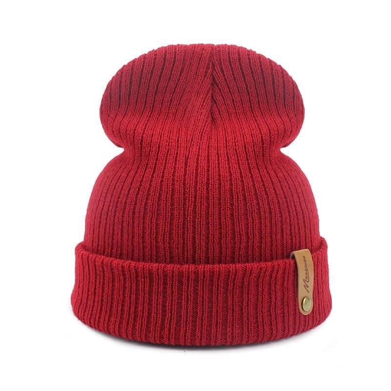 Bonnet Hiver Tricoté Mixte Skullies Femme Homme - Adenbora