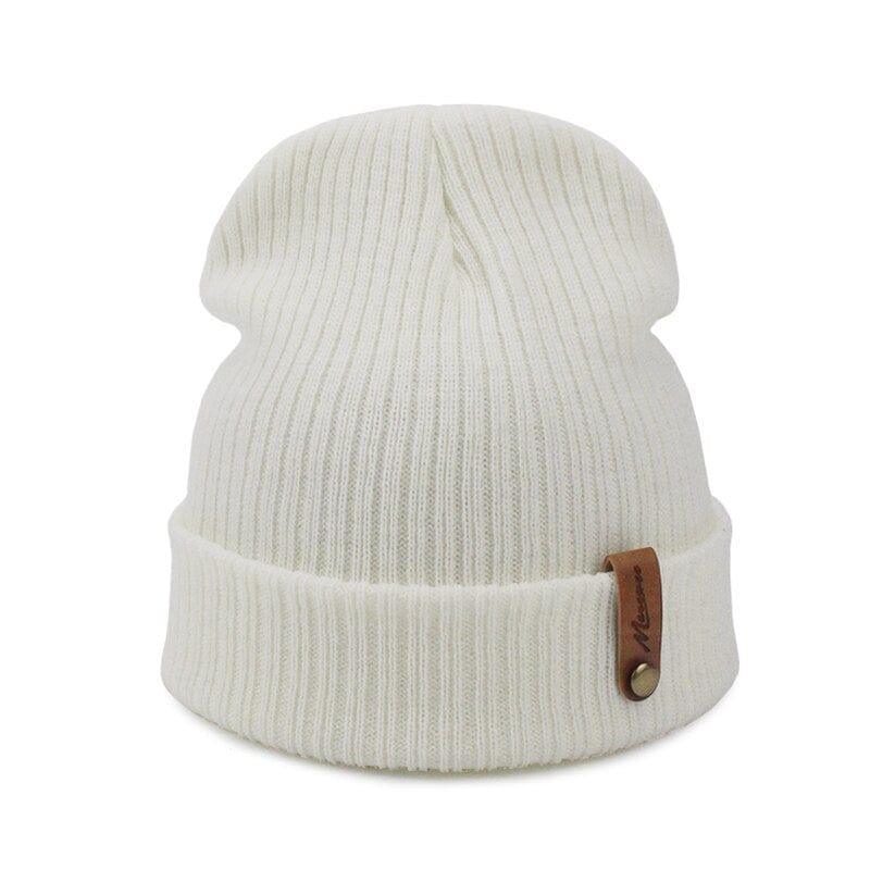 Bonnet Hiver Tricoté Mixte Skullies Femme Homme - Adenbora