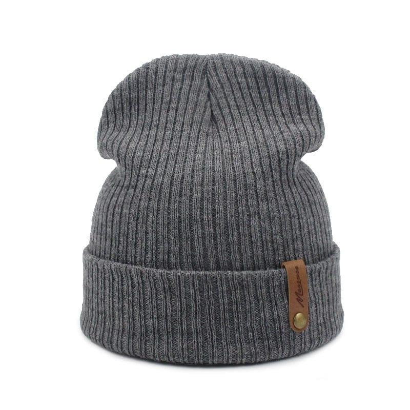 Bonnet Hiver Tricoté Mixte Skullies Femme Homme - Adenbora