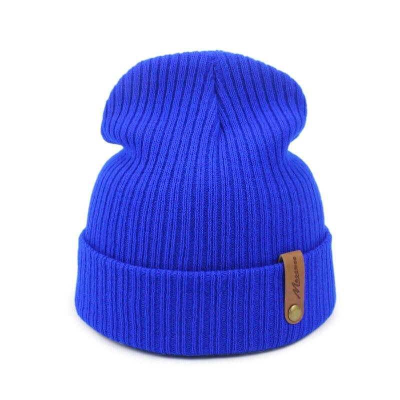 Bonnet Hiver Tricoté Mixte Skullies Femme Homme - Adenbora