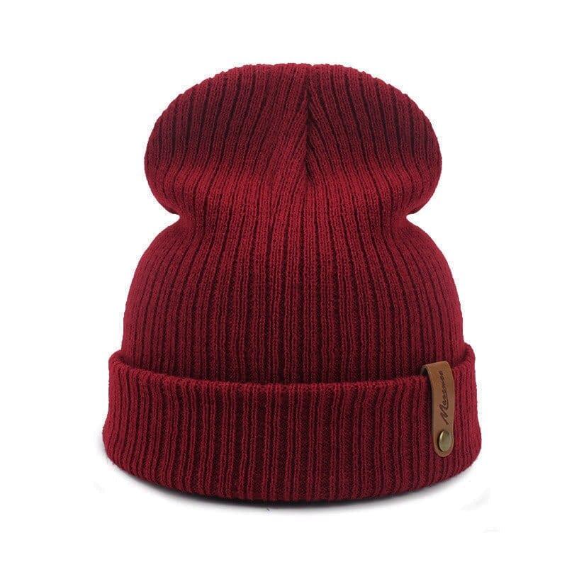 Bonnet Hiver Tricoté Mixte Skullies Femme Homme - Adenbora