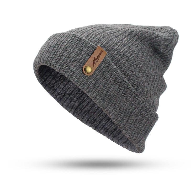 Bonnet Hiver Tricoté Mixte Skullies Femme Homme - Adenbora