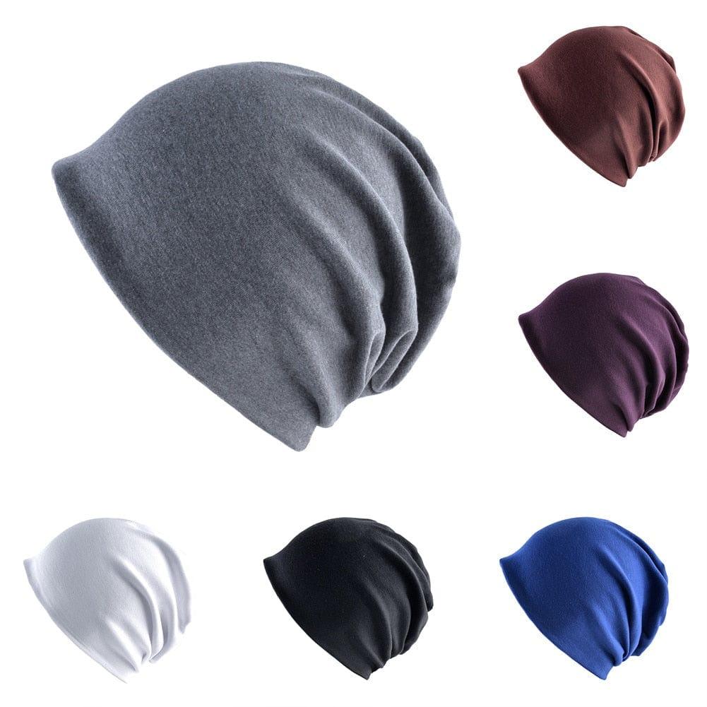 Bonnet uni chaud d'hiver pour hommes et femmes : Style en tricot, multicolore - Adenbora