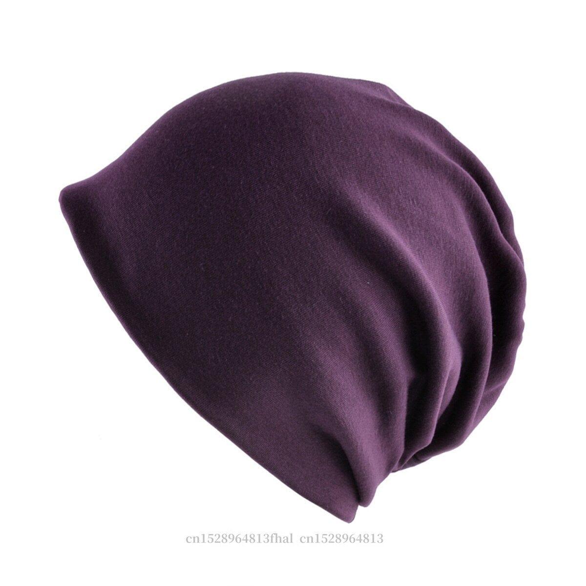 Bonnet uni chaud d'hiver pour hommes et femmes : Style en tricot, multicolore - Adenbora