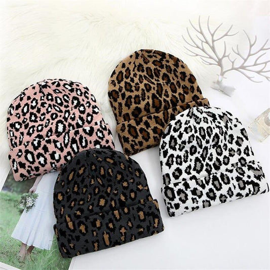 Bonnets fashion léopard pour femme - Adenbora