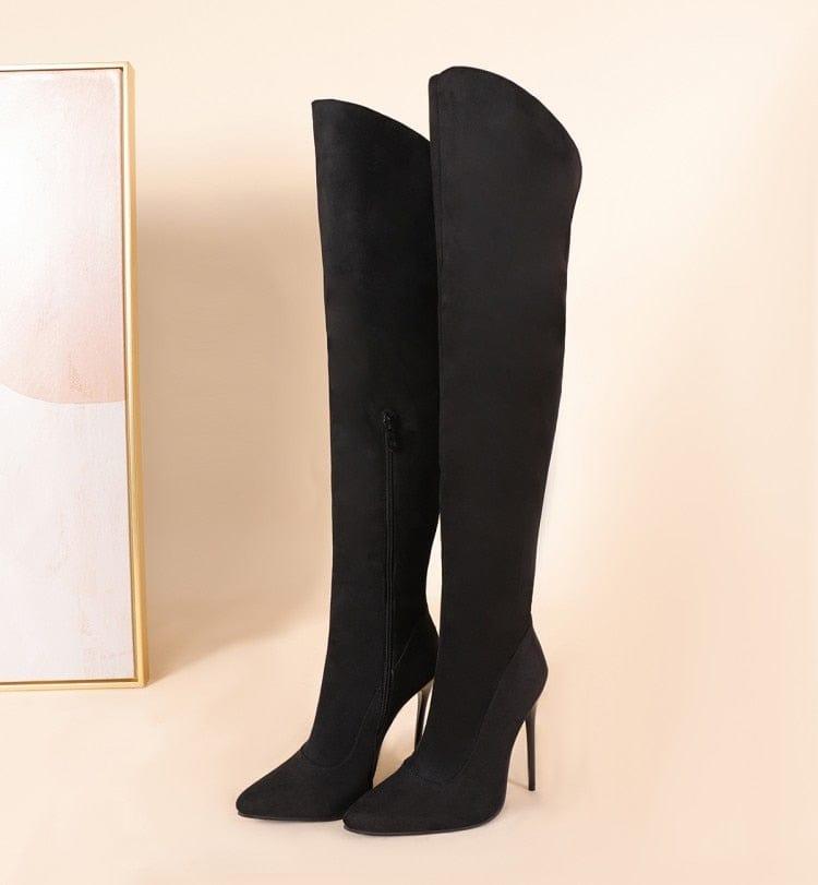 Bottes d'hiver élégantes et sexy à talons aiguilles pour femme Ochanmeb - Adenbora