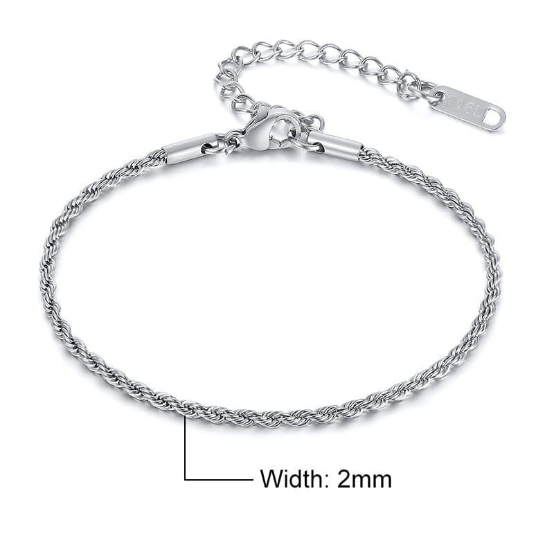 Bracelet Femme Vnox: Chaîne en Acier - Adenbora