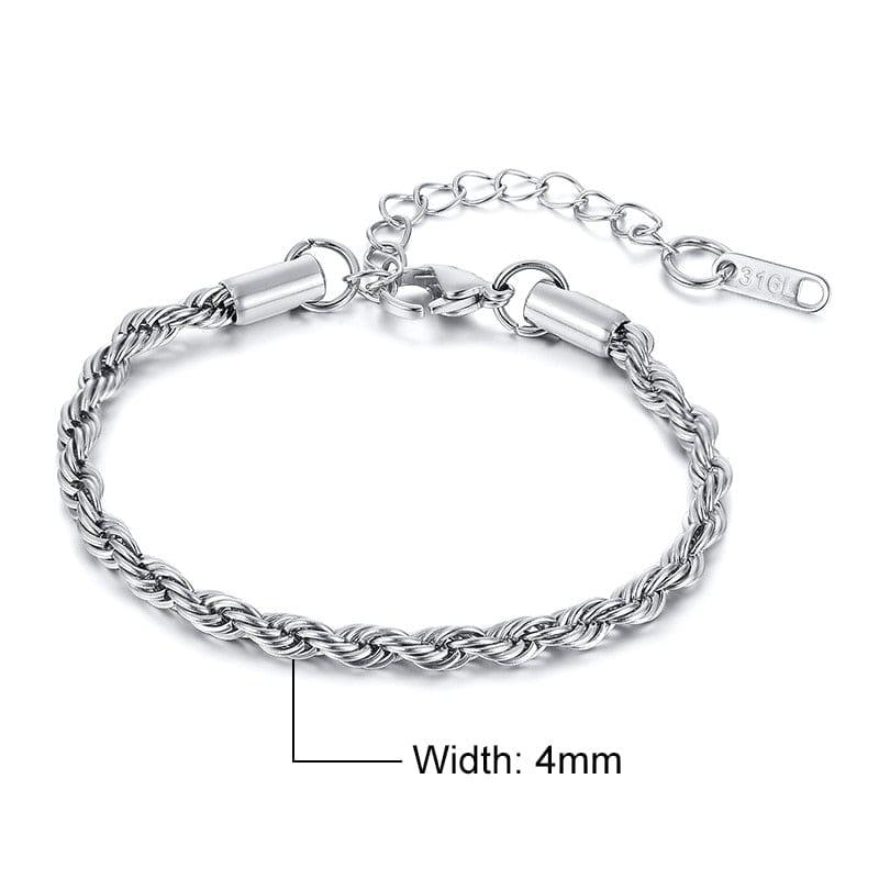 Bracelet Femme Vnox: Chaîne en Acier - Adenbora