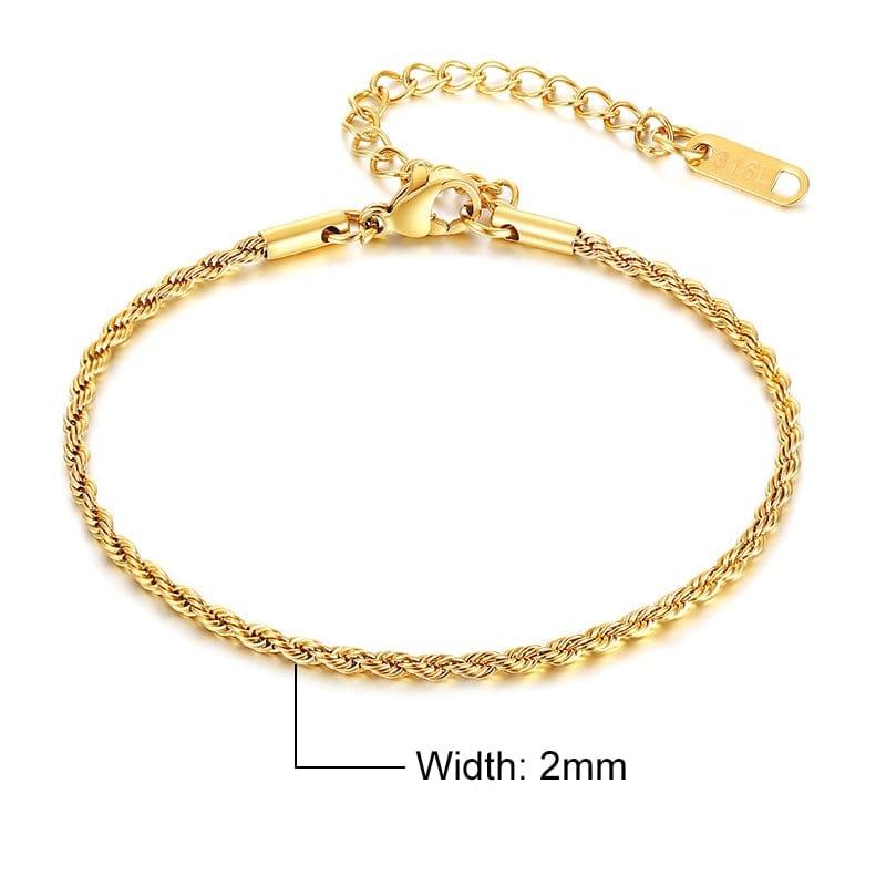 Bracelet Femme Vnox: Chaîne en Acier - Adenbora