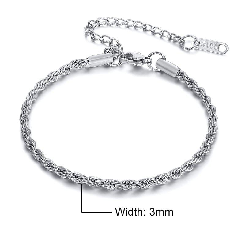 Bracelet Femme Vnox: Chaîne en Acier - Adenbora